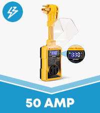 Kohree 30 Amp to 110V RV Adapter with Surge Protection, 8000 Joules 15 Amp to 30 Amp RV Power Adapter 21'' with Twist Lock, Circuit Analyzer w/LED Indicators, for Camper Travel Trailer