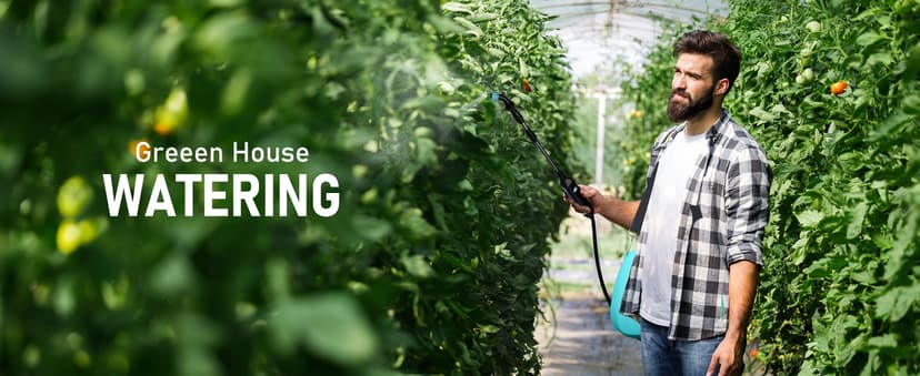 Battery Powered Garden Sprayer 2 Gallon, Electric Backpack Sprayer, Weed Yard Lawn Sprayer with 5 Mist Nozzles & Retractable Wand & Adjustable Strap for Lawn, Garden, Yard