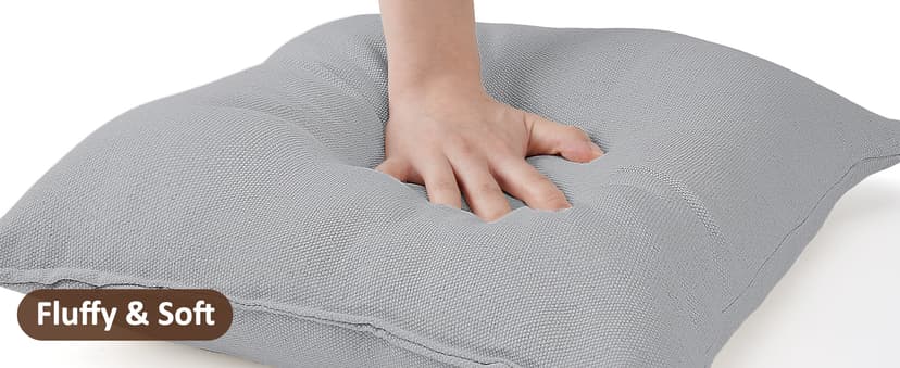 Y- Stop Hammock Chair Hanging Rope Swing Chair, Max 500 Lbs, 2 Seat Cushions Included, Removable Steel Spreader Bar with Anti-Slip Rings, Hardware kit-for Indoor or Outdoor(Light Grey)