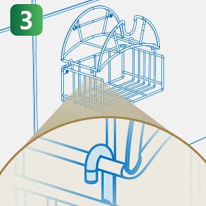 Lamir Heavy Duty Metal Garden Hose Reel with Tool Storage Basket, Wall Mount for Outer Yards and Garden Lawns