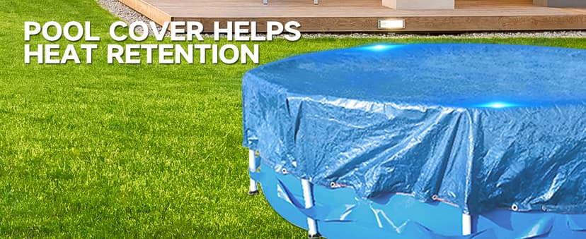 Pool Heater for Above Ground Pools, 14000BTU Electric Swimming Pool Heat Pumps for Inflatable Pools up tp 5000gallons,110V-120V/60Hz Portable Pool Warmers