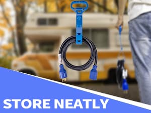 4 Prong 30 Amp 10 Foot Generator Extension Cord, NEMA L14-30P/L14-30R, 125/250V Up to 7500W 10 Gauge SJTW Generator Cord, ETL Listed