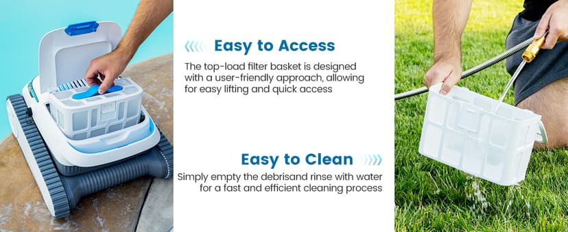 AIRROBO Pool Vacuum for Inground Pools, Smart Navigation Pool Cleaner Robot, Wall Climbing Pool Cleaner, Cleans Pool Floors, Walls & Waterline, 120 Min Run Time, for Above Ground & Inground Pools