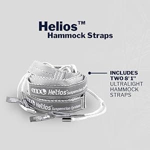 ENO, Eagles Nest Outfitters Helios Ultralight Hammock Straps Suspension System with Storage Bag, 300 LB Capacity, 8' 1" x 1"