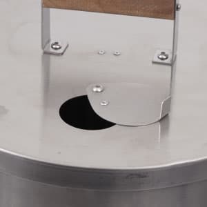 Universal 20-pound Stainless Steel (25-servings) Charcoal Barrel Smoker with Thermometer & Airlock system - 20.5"x 29.6" x ⌀15.5", 2 in 1 Vertical Grill and Smoker, Slow Cooking Barrel