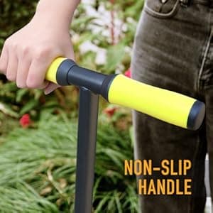 Colwelt Saw-Tooth Edger Lawn Tool, Half Moon Lawn Edger with T-Grip, Sidewalk Grass Long Handled Step Edger, 38-Inch