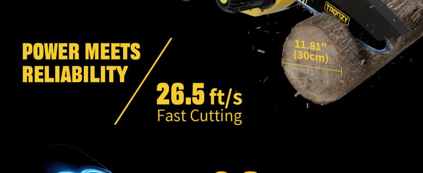 Cordless Pole Saw & Mini Chainsaw 2-in-1, 6-inch Brushless Electric Tree Trimmer,Tree Cutter for Outdoors Pruning & Wood Cutting, Battery Included