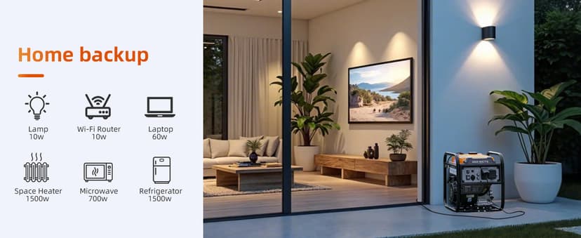 Power Equipment 4000 Watts Inverter Generator Gas Powered, Portable Open Frame Generator, Low Noise with ECO Mode and Inverter Technology, RV Ready, Emergency Home Backup