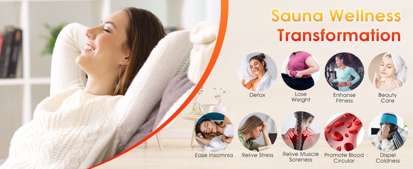 Portable Sauna Box for Home With 3L 1000W Steamer, Remote Control, Folding Chair - Steam Tent for Gym, Yoga, Pilates, Hot Tub