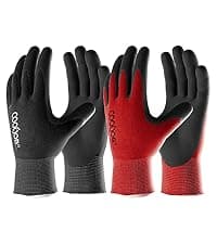 COOLJOB Thorn Proof Rose Pruning Garden Gloves for Women, Long Sleeve Padded Yard Work for Bush, Blackberry, Cactus, Heavy Duty/Puncture Resistant/Machine Washable, Medium, Yellow