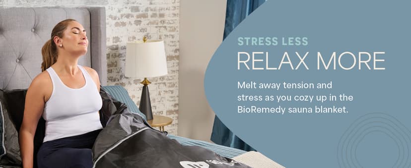 Lifepro BioRemedy Infrared Sauna Blanket - Portable Far Infrared Home Sauna for Detox, Tension, and Relaxation - Adjustable Temperature (86-158°F) - Includes Carry Bag & Detox Wraps