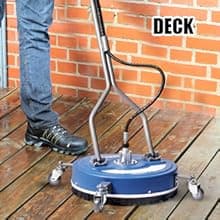 Pressure Washer Surface Cleaner 20'', 4500PSI Power Washer Surface Cleaner Attachment with Wheels, Pressure Washer Accessory for Driveway Sidewalk Curb Deck Patio Cleaning, 3/8'' Quick-Connect