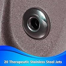 Outback Hot Tub, Fits 6 People, Standard Outlet Compatible, 20 Massage Jets, Cover Included, Made in USA, Aqualife by Strong Spas