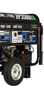 DuroMax XP12000HX 12,000-Watt Dual Fuel Portable Generator - Gas & Propane, Electric Start, Whole Home Power Backup, Transfer Switch Ready, RV & Emergency Ready