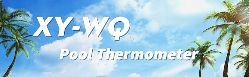 XY-WQ 2 Pack Floating Pool Thermometer, Large Size Easy Read for Water Temperature with String for Outdoor and Indoor Swimming Pools and Spas