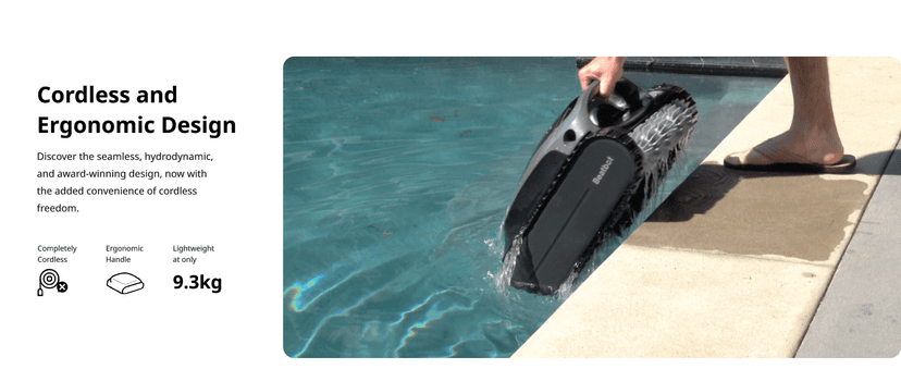 Beatbot AquaSense Cordless Robotic Pool Vacuum Cleaner with Filter Basket - Intelligent Path Opimization, Cleans Floor, Walls, and Waterline - Suitable for Above & In-Ground Pools up to 2,260 sq.ft.