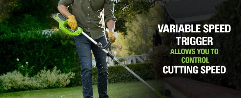 Greenworks 40V Cordless String Trimmer + Leaf Blower Combo Kit, 2.0Ah Battery and Charger Included