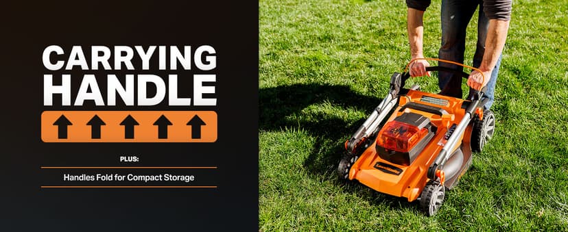 LawnMaster CLMF4819A 48V MAX* 19-inch Brushless Cordless Mower with 2X24V MAX* 4.0Ah Battery and a Dual Charger