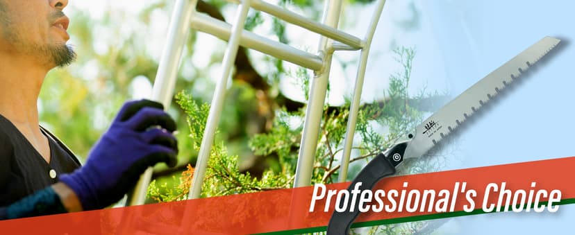 SUIZAN Pruning Saw 10.6" Gullet Blade - Professional Japanese Tree Trimming Handsaw Pullsaw Gardening Tools
