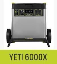 Goal Zero Yeti Portable Power Station - Yeti 6000X w/ 6,071 Watt Hours Battery Capacity, USB Ports, AC Inverter & 2 Ranger 300 Briefcase Solar Panels - Rechargeable Generator for Home, RVs, Work Sites