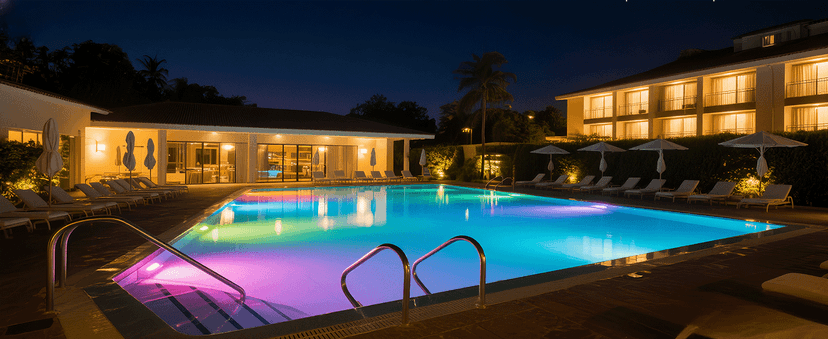 10" LED Pool Light, 12V AC Underwater Pool Spa Lights for Inground Pools, 300W Equivalent, Static Colors & Dynamic Effects, 50Ft Cord, Remote, Transformer, Fits Pentair, Hayward, Jady Niches