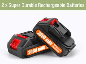 Mini Chainsaw 6 Inch Cordless, Super Handheld Chainsaw with 2x Big Batteries, Electric Mini Chain saw Battery Powered, Small Hand saws for Tree Wood - Garden Yard Time Saving Tool