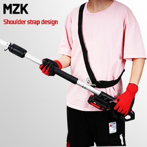 MZK 8'' Cordless Pole Saw, 4AH Battery Powered Pole Saws, 13-Foot Reach Chain Saw for Tree Trimming with Oiling System, 20V Electric Pole Chainsaw, Multi-Angle Head(Battery and Fast Charger Included)