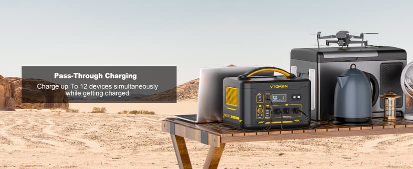 Vtoman 3096Wh Solar Generator with 200W Solar Panel & Extra Battery Included, 1800W (Peak 3600W) LiFePO4 Battery Power Station for Power Outages, RV, Camping, Emergencies