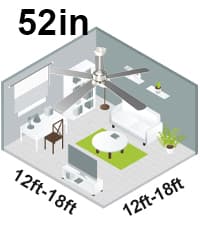 72 Inch Large Industrial Ceiling Fan with Light and Remote-8 Aluminium Blades Ceiling Fan with Energy Efficient DC Motor,Reversible Airflow-Ideal for Living Room,Patio,Garage,and Commercial Spaces