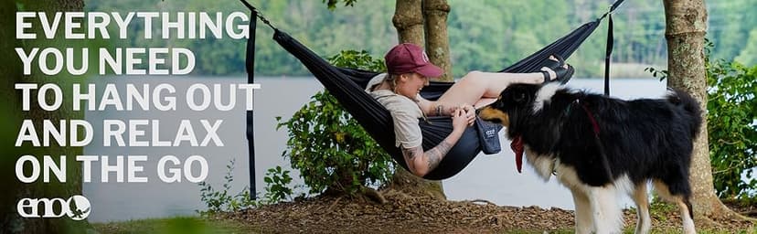ENO TravelNest Hammock & Straps Combo - Portable Hiking and Camping Hammock with Straps Included - Travel Hammock for Camping, Hiking, Backpacking, a Festival, or The Beach - Marine
