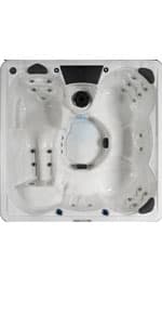 Aqualife Edgewater® Outdoor Hot Tub, Fit 6 Adults, 28 Massaging Jets, Cover Included, Ice Bucket Feature, Plug into Any Standard Outlet, Made in USA