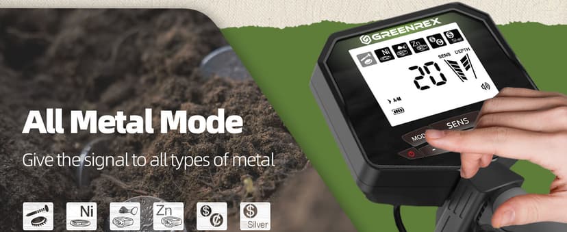 Metal Detector for Adults Professional, Waterproof Pinpoint, High Accuracy Gold and Silver Detection, Underwater and Beach Use, 10'' IP68 Coil, Bigger LCD, New Advanced DSP Chip