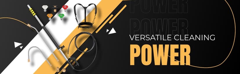 24 FT Telescoping Pressure Washer Wand Extension, Aluminum Power Washer Extension Wand with 7 Nozzle Tips, 3 Adapters & Support Harness, Gutter Cleaning Tools for 2 Story House