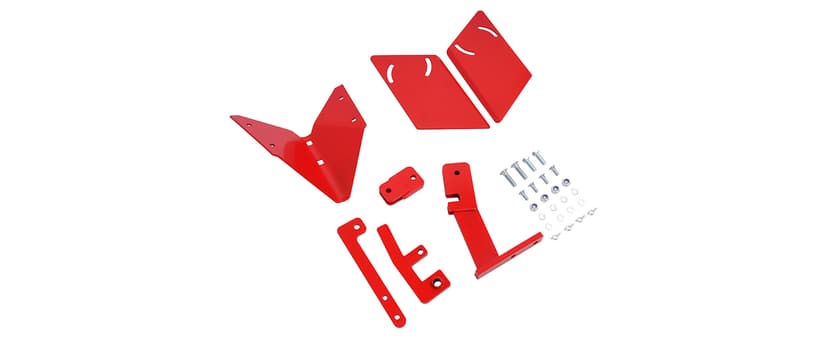 Hiller Furrower Kit for Rear Tine Tiller W/Adjustable Wing Fit for Land Reclamation 3 Kinds Connection Red Steel Replacement for 15683 Hiller-Furrower