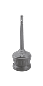 Commercial Zone 710302 Smoker’s Outpost Site Saver Hexagon Shape Cigarette Collector Receptacle Container, Beige