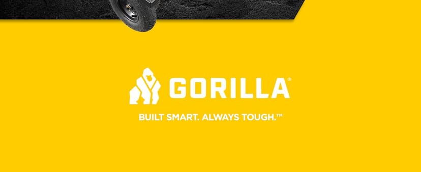 Gorilla Carts Heavy Duty Utility Cart, All Terrain Garden Wagon, 1200 Lb, Black