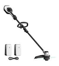 Litheli 2x20V 14" Brushless Cordless String Trimmer, Battery Powered Weed Eater, U20 Series Grass Trimmer with 2.5Ah Battery, Dual Line Bump Feed for Lawn Trimming, Lawn Care