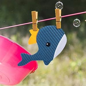 Hot Tub Scum Absorber Whale - 2 Pack Oil Absorbing Hot Tub Floating Sponge Cleaner Absorber, Keeps Water Clear, Reusable Pool Scum Absorber Hot Tub Spa Accessories