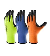 COOLJOB Thorn Proof Rose Pruning Garden Gloves for Women, Long Sleeve Padded Yard Work for Bush, Blackberry, Cactus, Heavy Duty/Puncture Resistant/Machine Washable, Medium, Yellow