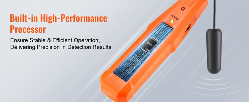 VEVOR Underground Cable Locator, 3 FT Max. Detection Depth, Wire Tracer Break Detector Finder with Earphone, 1000 FT Max.Detection Length Cable Tester for Pet Fence Buried Sprinkler Valve Irrigation