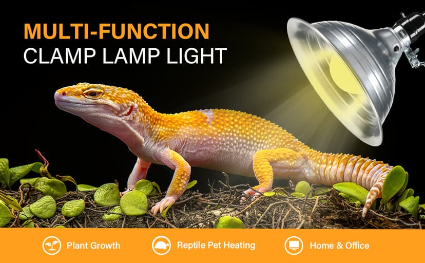 Simple Deluxe HIWKLTCLAMPLIGHTMX2 2-Pack Clamp Lamp Light with 8.5 Inch Aluminum Reflector Up to 150 Watt E26 Socket (No Bulb Included) 6 Feet 18/2 SPT-2 Cord, Silver