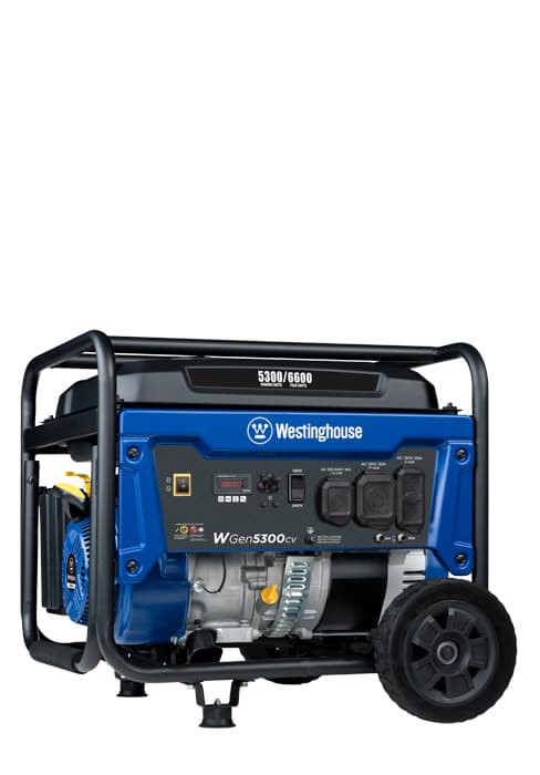 Westinghouse 6500 Watt Dual Fuel Home Backup Portable Generator, Transfer Switch Ready 30A Outlet, RV Ready 30A Outlet, CO Sensor