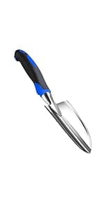 Garden Tool Shovel for Digging Gardening Trowel for Lawn Planting Stainless Steel Spade Wooden Handle Anti Slippery