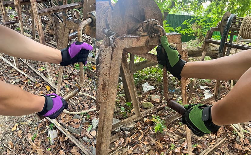 Gardening Gloves for Men and Women, Thorn Proof & Puncture Resistant Working Gloves, Gloves for Safety Work and Gardening, Gardening Gifts, Synthetic Leather Spandex Mechanic with Touchscreen Support