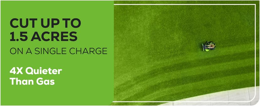 Greenworks 60V 42” Cordless Electric CrossoverZ Zero Turn Riding Mower, (4) 8.0Ah Batteries and (2) Dual Port Turbo Chargers