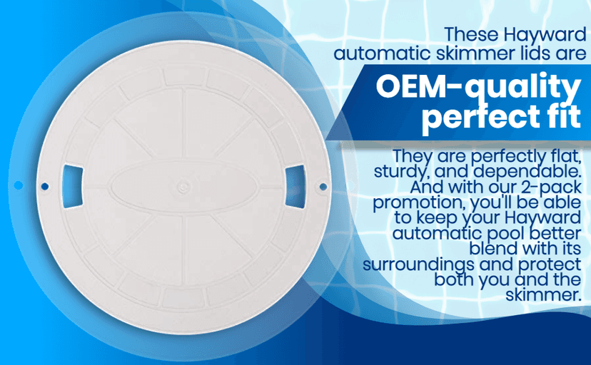 AR-PRO (2 Pack) Exact Replacement Hayward SPX1070C Skimmer Cover - Heavy-Duty Pool Skimmer Lid Direct Replacement for Hayward SP1070, SP1071, and SP10712S Automatic Skimmer Models