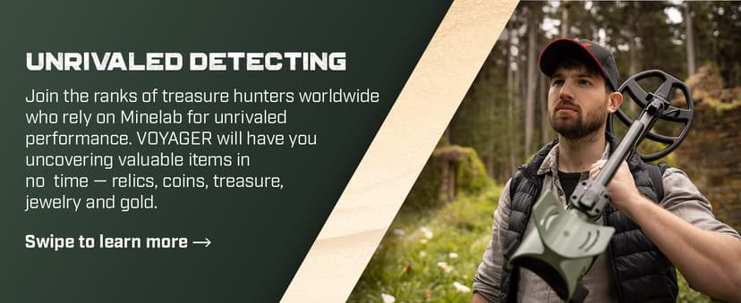 MINELAB X-Terra Voyager Metal Detector for Adults, All Terrain, Waterproof,Target ID, 4 Modes, Kit with Headphones & Digger