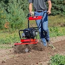 Toro Full Size Front Tine Tiller, 163cc Briggs & Stratton 4-Cycle Engine, Adjustable Tilling Width Up to 21", Variable Wheel Settings, Model Number: 58602