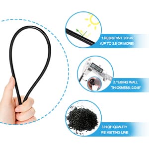 Bonviee Misters for Outside Patio, 75FT (23M) Patio Misting System, Outdoor Misters for Patio Cooling, 28 Brass Mist Nozzles, 3/4" Adapter, DIY Water Misters for Cooling Outdoor Garden Greenhouse