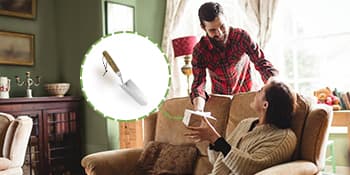 Garden Trowel, Bend-Proof Stainless Steel Hand Trowel, Comfortable Grip Wood Handle Trowel Garden Tool, Large Shovel Head Gardening Trowel for Transplanting Seedlings, Weeding, and Planting